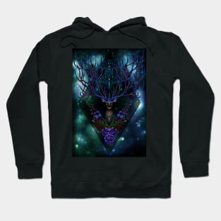 Deer in space Hoodie